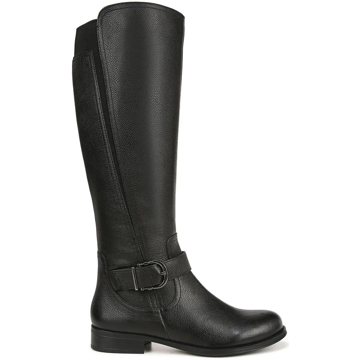 JAYA Womens Zipper Leather Knee-High Boots