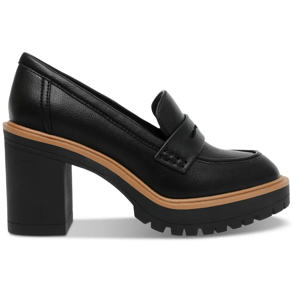 Jayjay Womens Faux Leather Slip-On Loafers