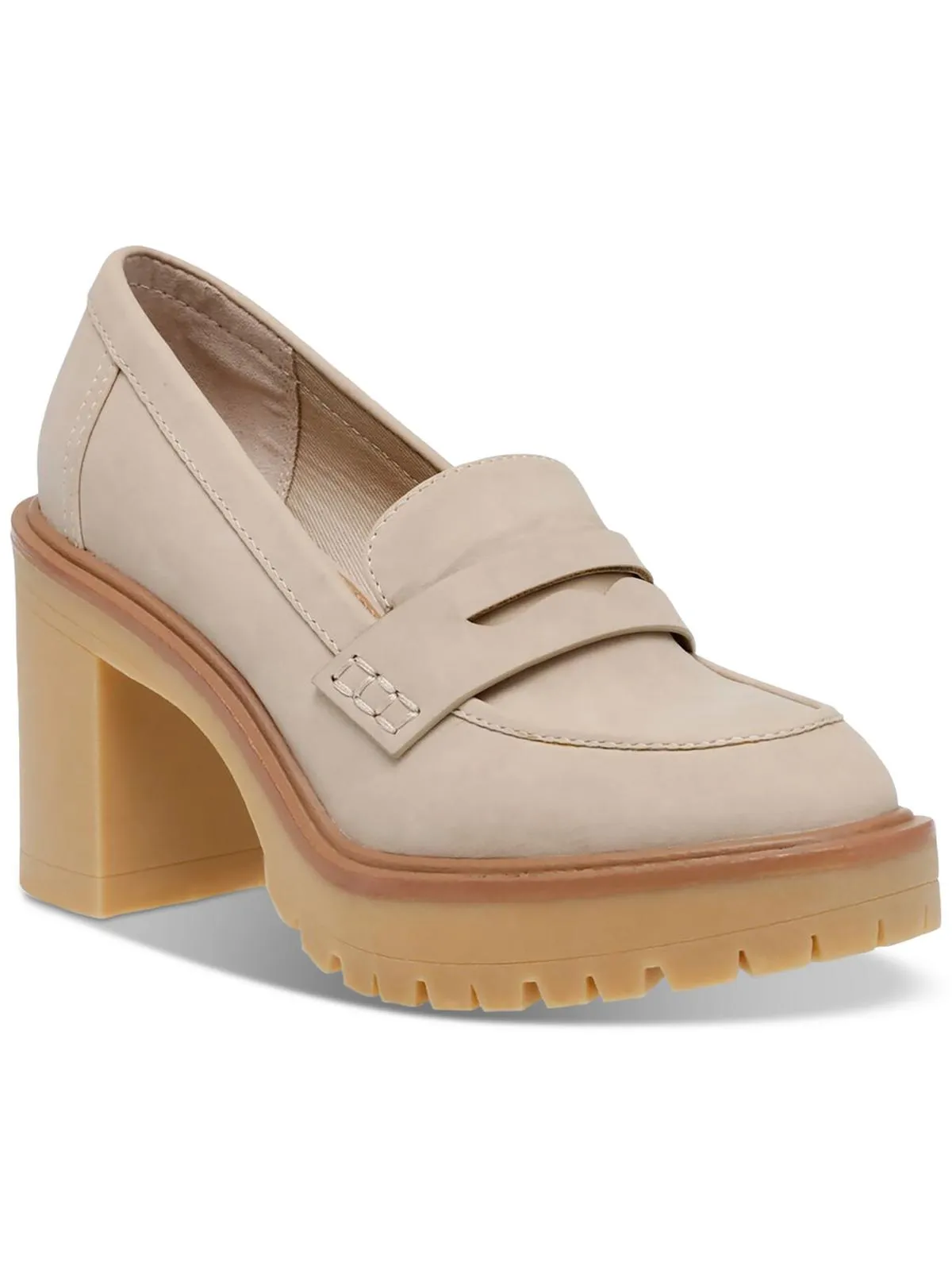 Jayjay Womens Faux Leather Slip-On Loafers