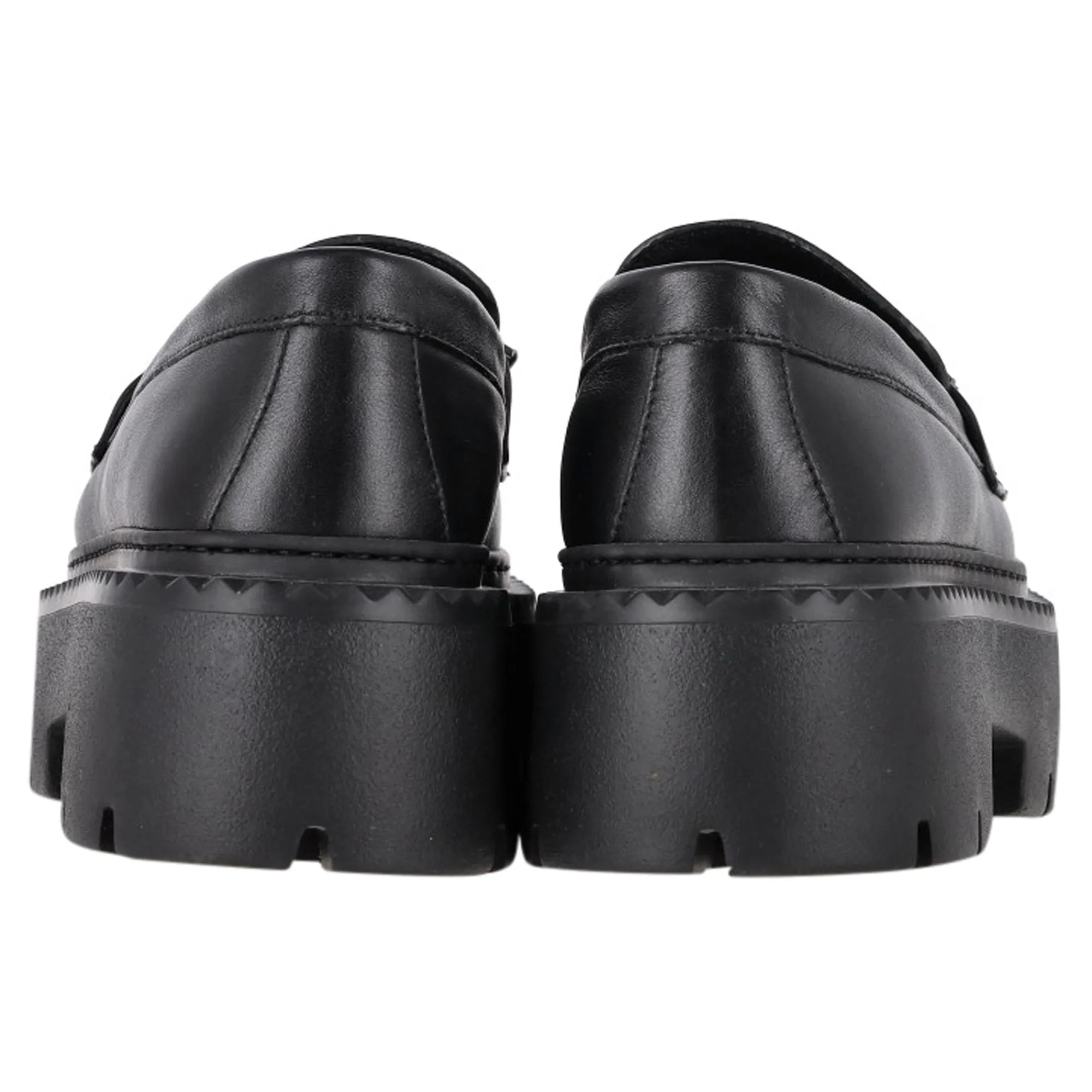 Jimmy Choo Bryer Flat Loafers in Black Leather