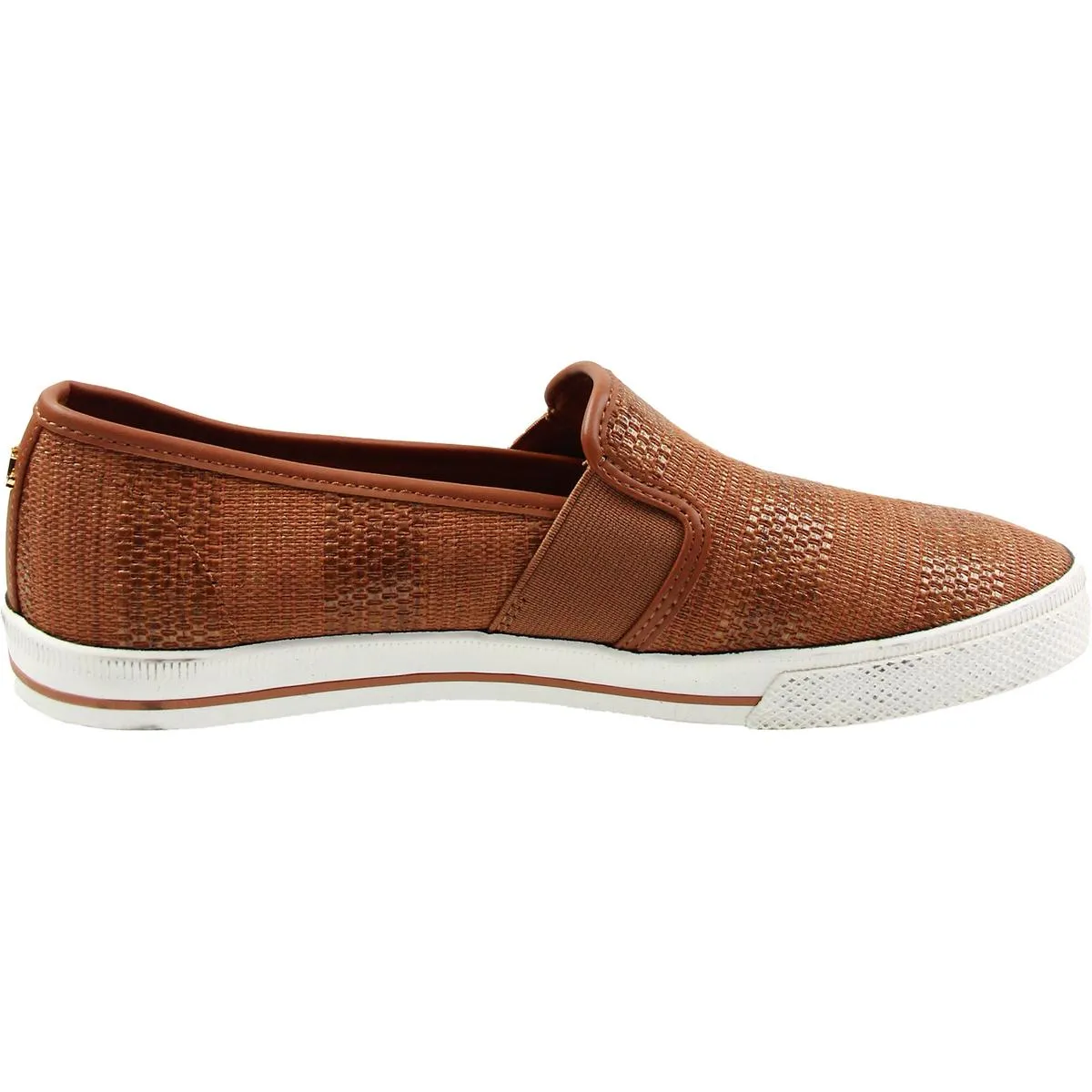 Jinny Womens Faux Leather Slip-On Sneakers
