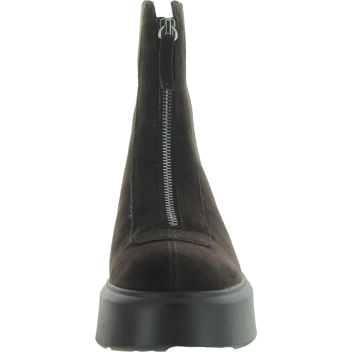 Jones Womens Suede Mid-Calf Combat & Lace-Up Boots