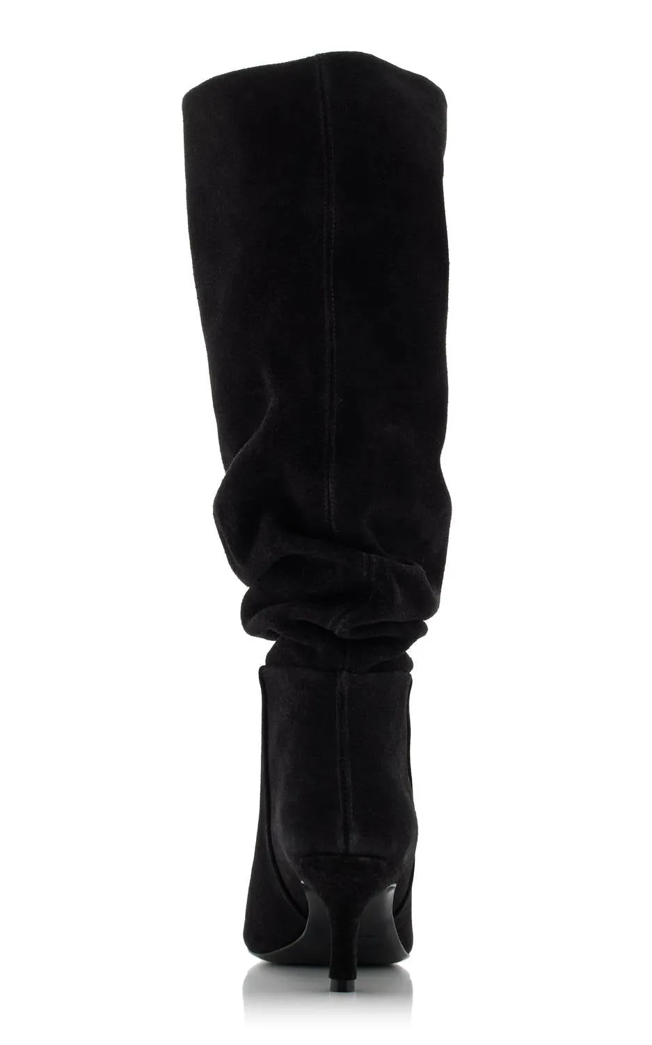 Jordi Suede Slouch Boot In Black