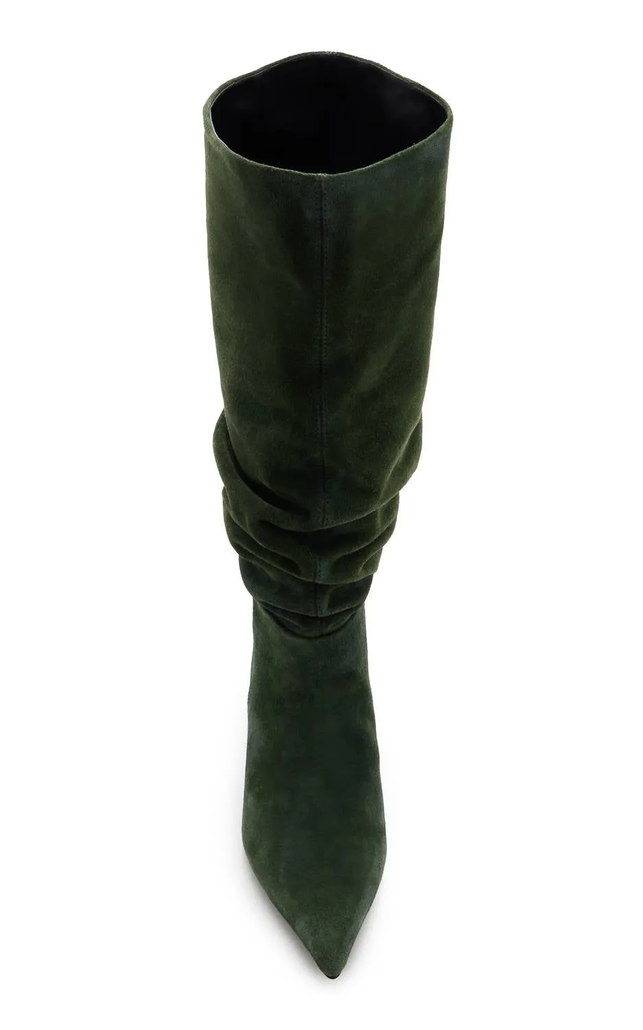 Jordi Suede Slouch Boot In Everest Green