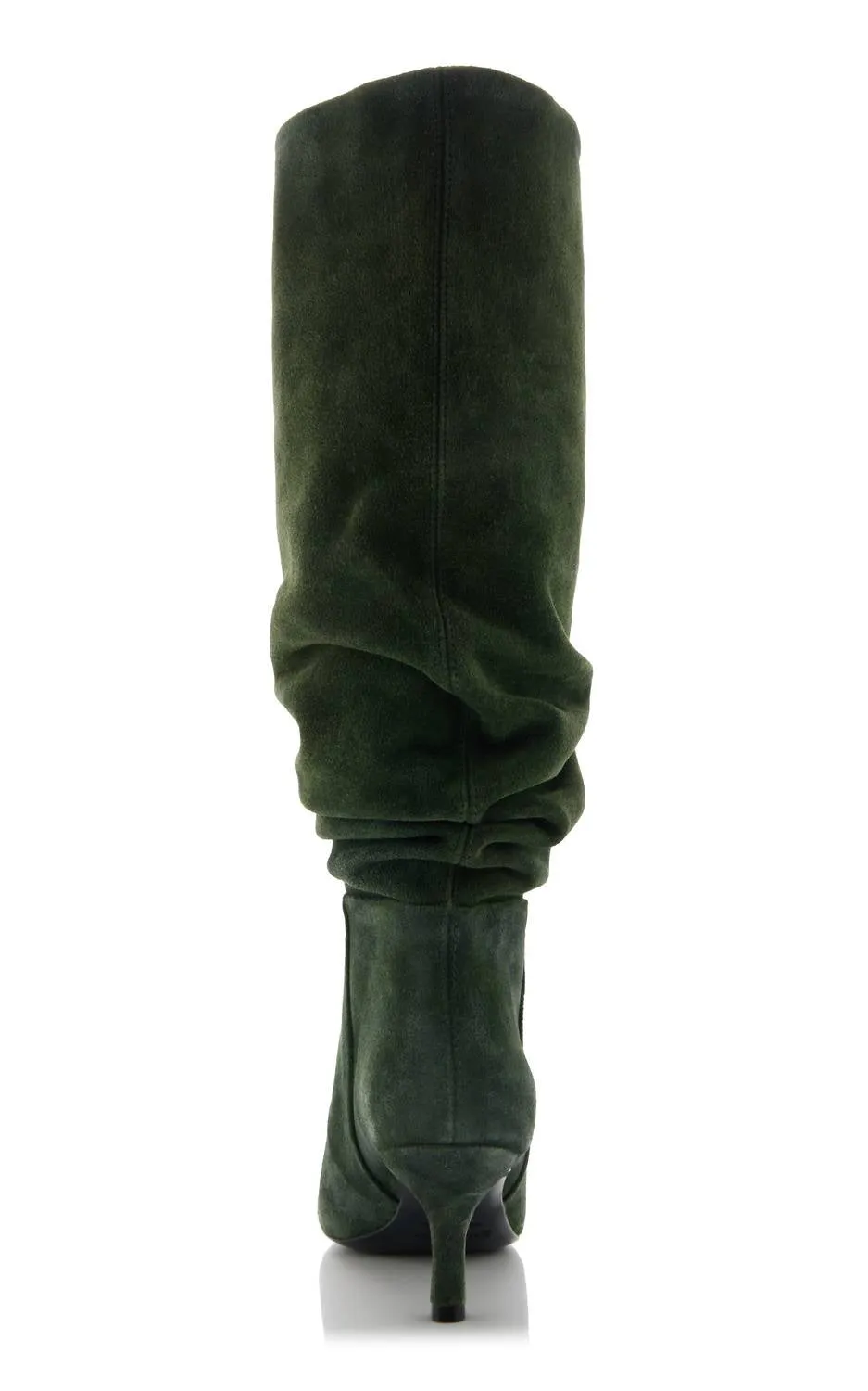 Jordi Suede Slouch Boot In Everest Green