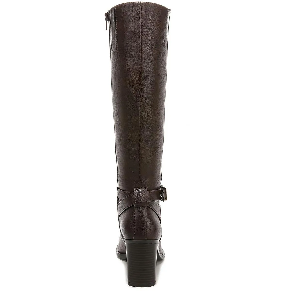 Joslynn Womens Faux Leather Narrow Calf Knee-High Boots