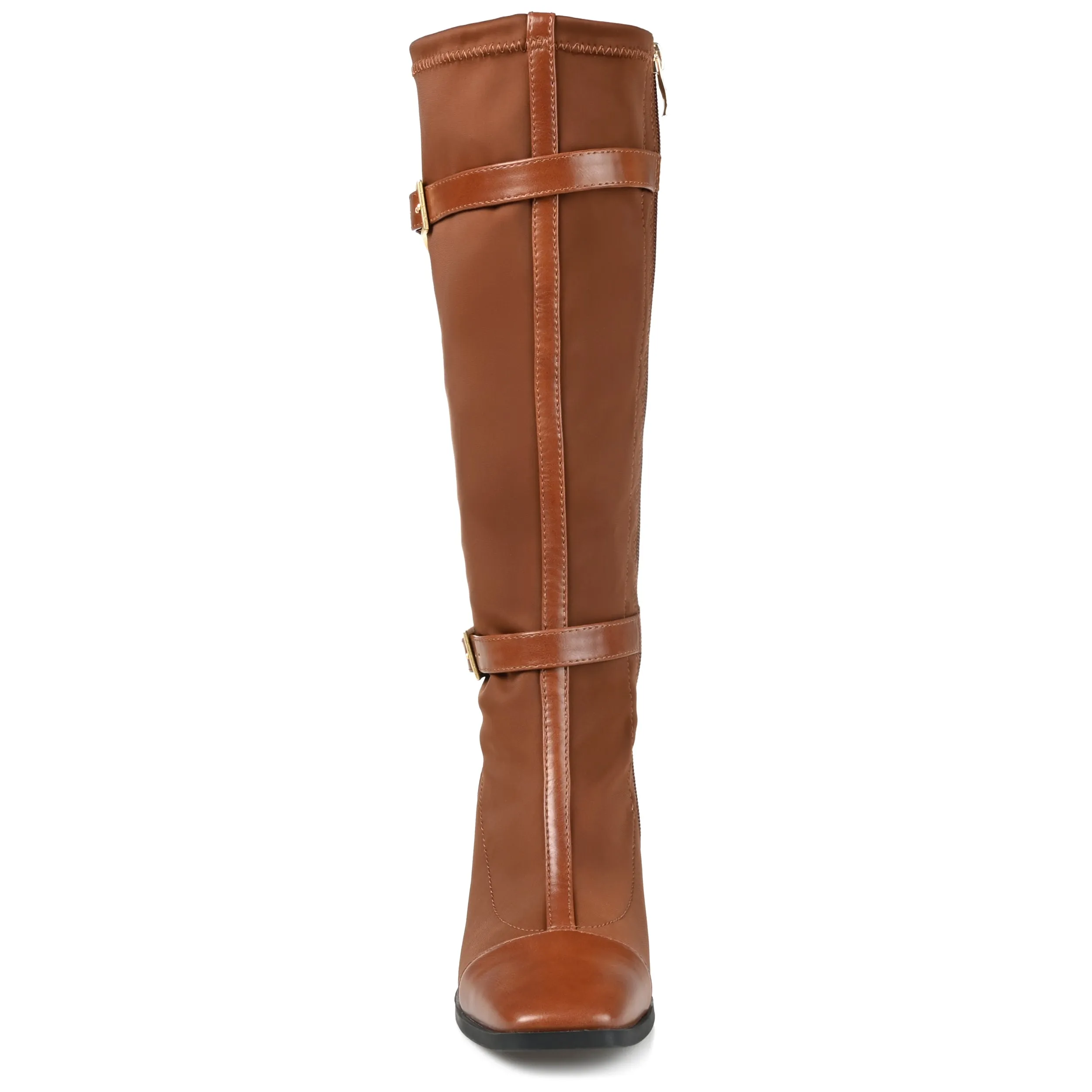 Journee Collection Womens Gaibree Stacked Heel Knee High Boots