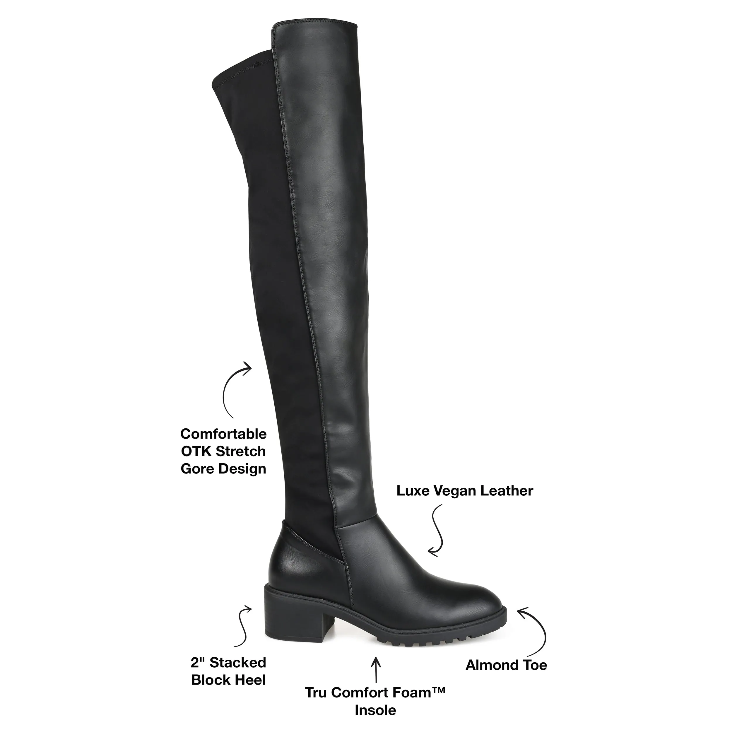 Journee Collection Women's Tru Comfort Foam Extra Wide Calf Aryia Boot