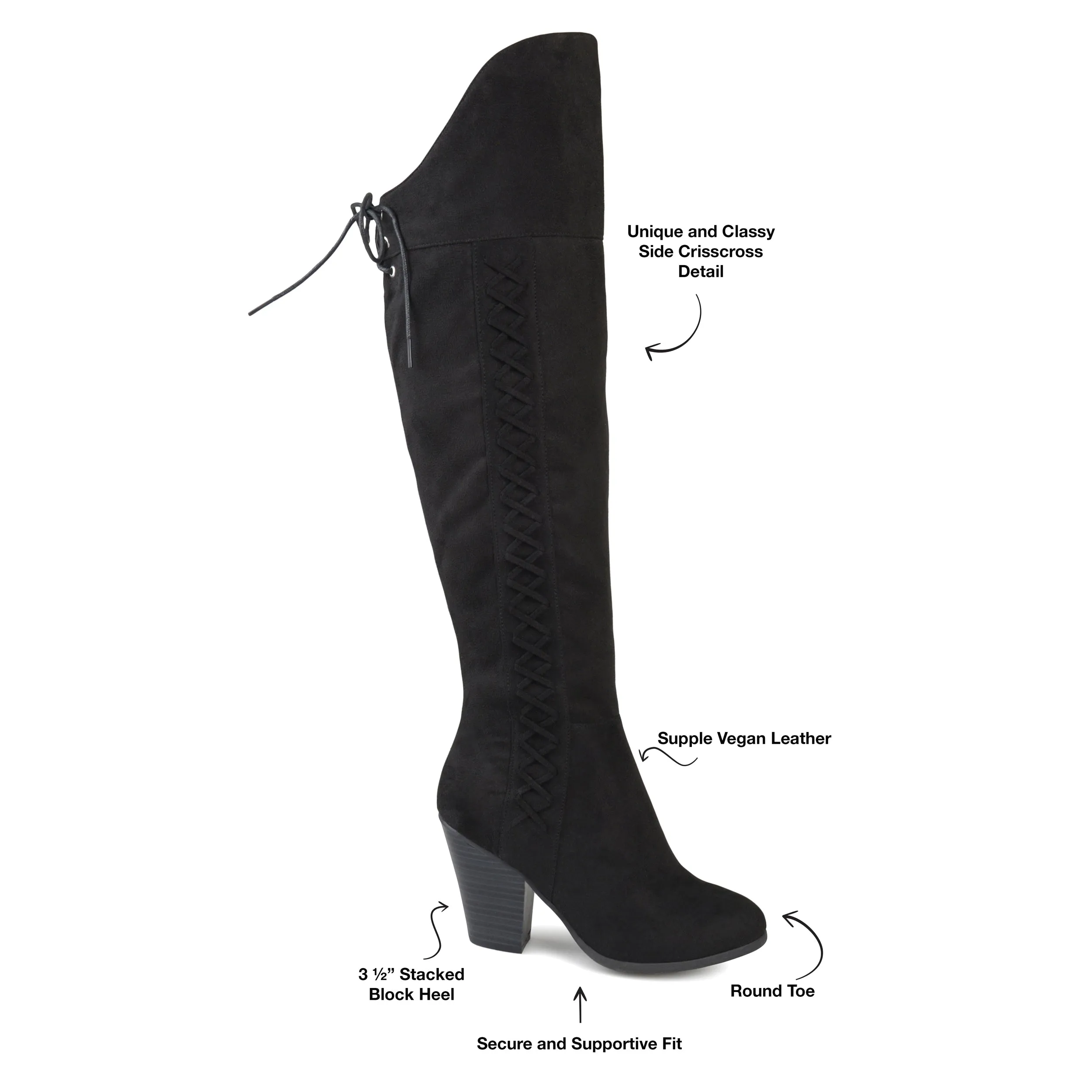 Journee Women's Wide Calf Spritz-S Boot