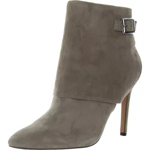 JSdyers Womens Double Zipper Suede Booties