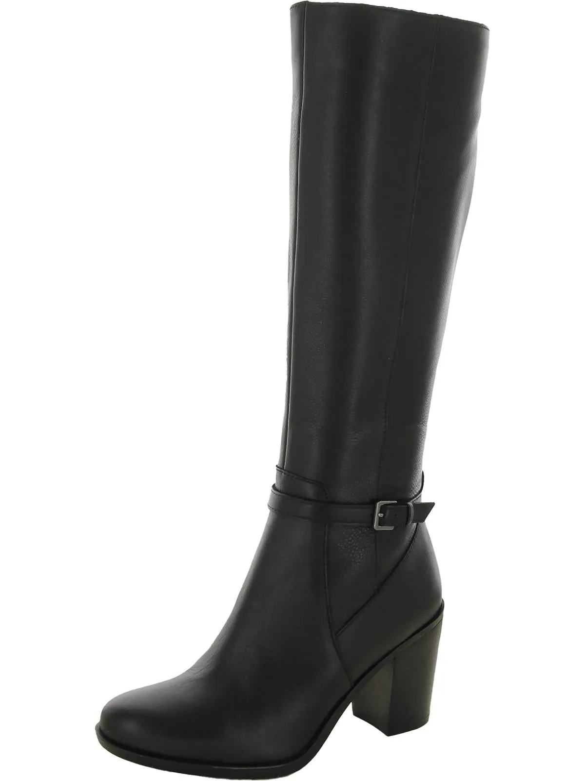 Kalina Womens Leather Narrow Calf Knee-High Boots