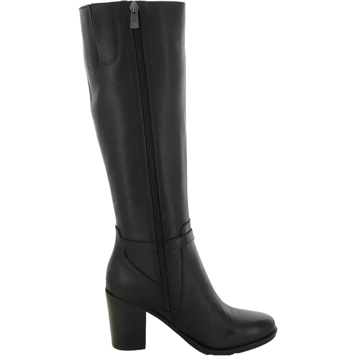 Kalina Womens Leather Narrow Calf Knee-High Boots