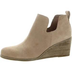 Kallie Womens Solid Man Made Wedge Boots