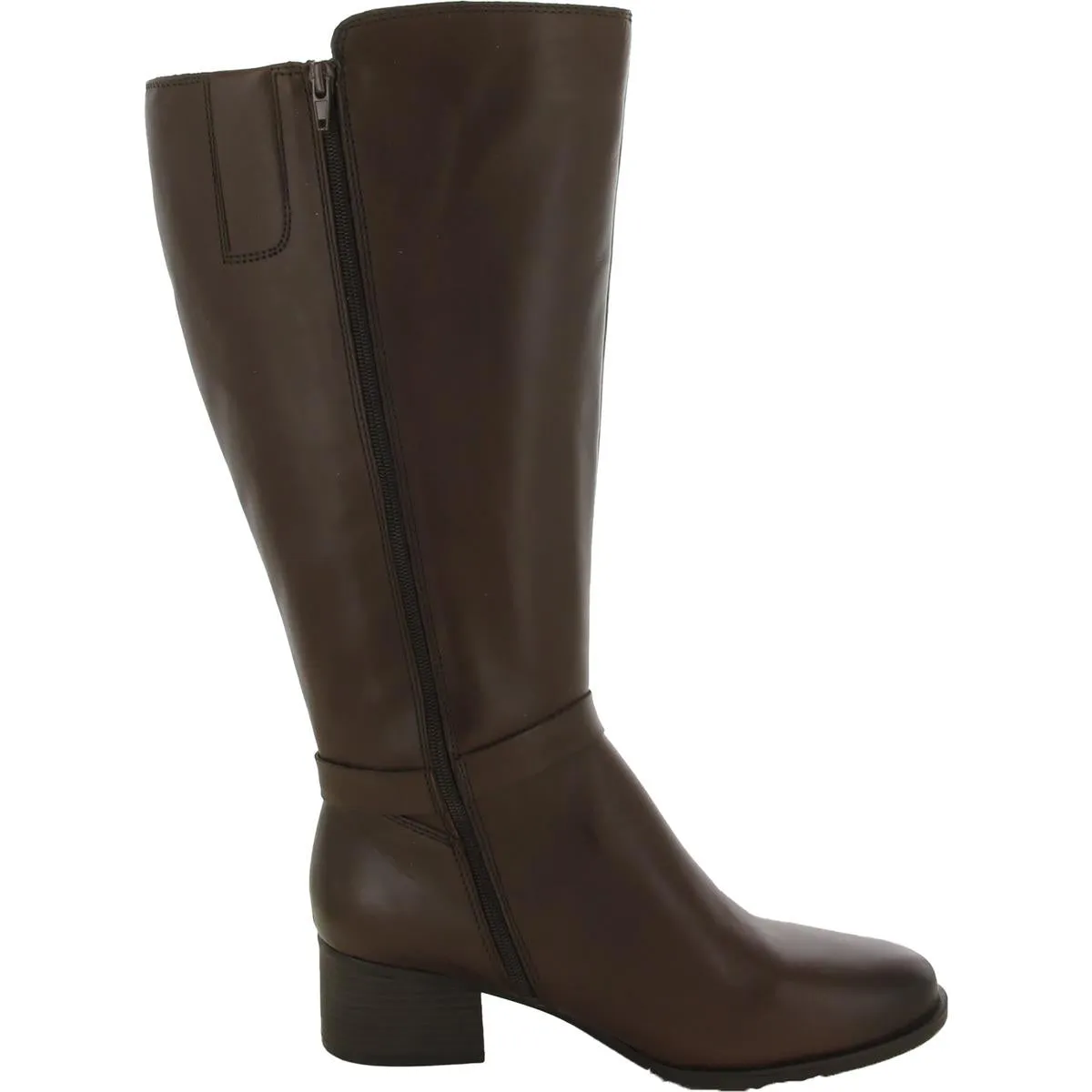 Kalona Womens Leather Wide Calf Knee-High Boots