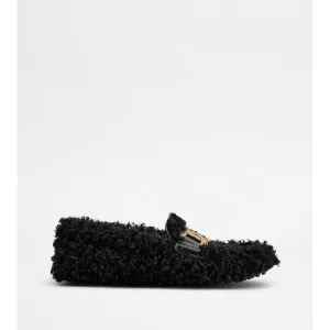 Kate Gommino Driving Shoes in Faux Fur and Leather