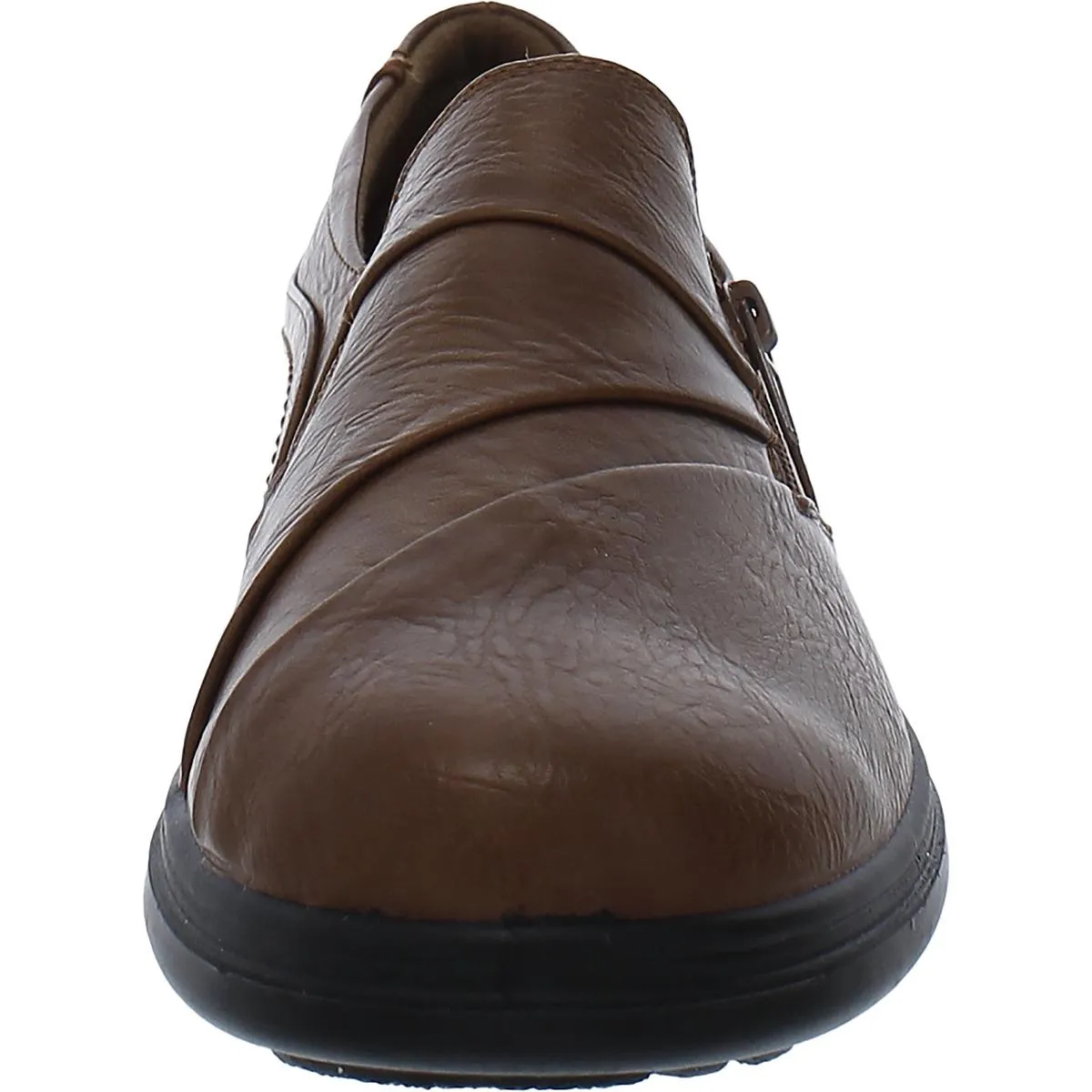 Kimi Womens Faux Leather Slip On Loafers