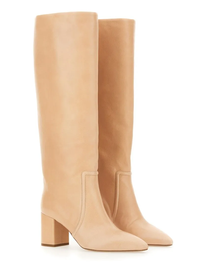 Knee-High Boots With Pointed Toe