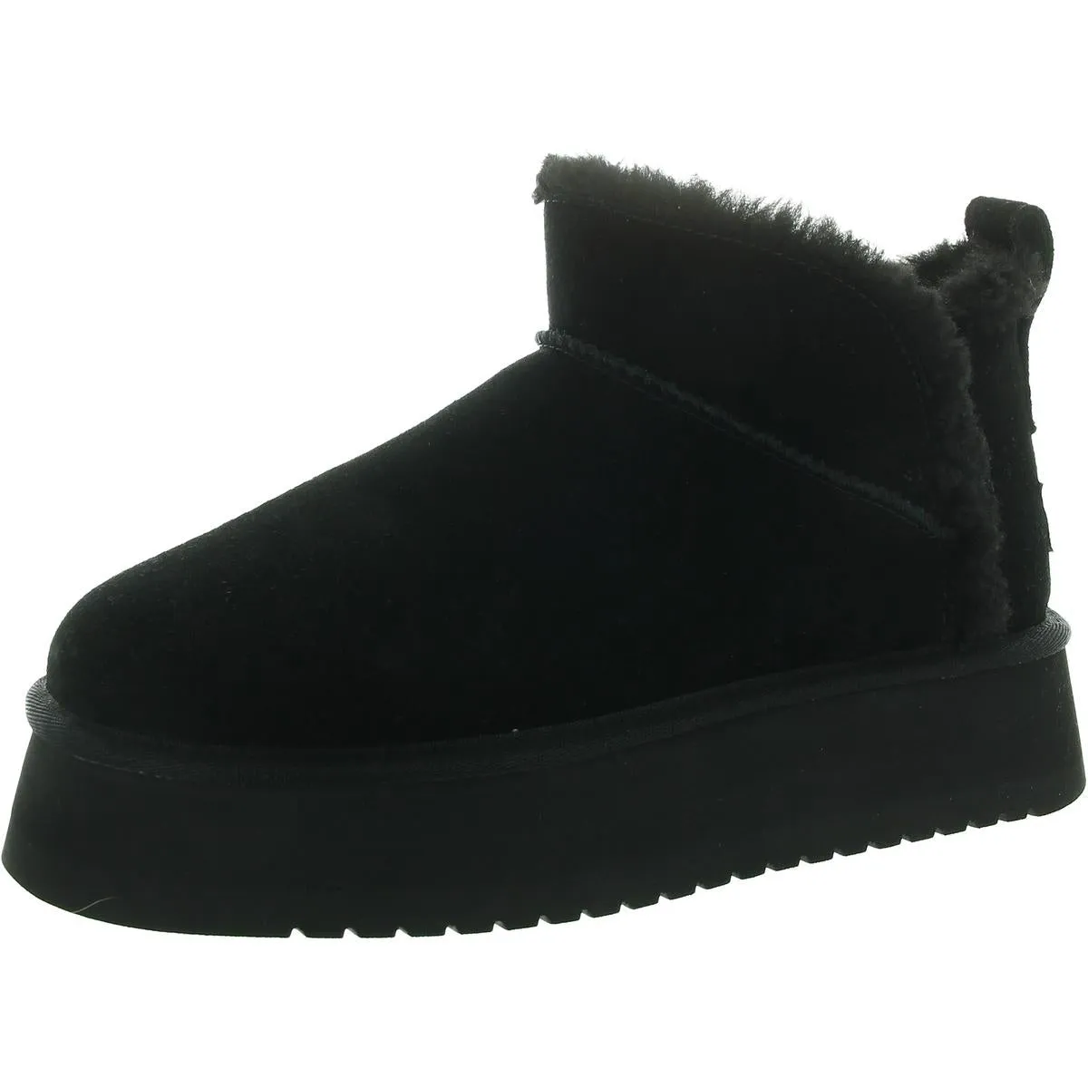 Koola Ultra Mini Womens Faux Fur Lined Leather Winter & Snow Boots