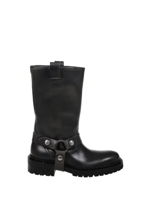 Kurt Distressed Bull Leather Upper With Strap