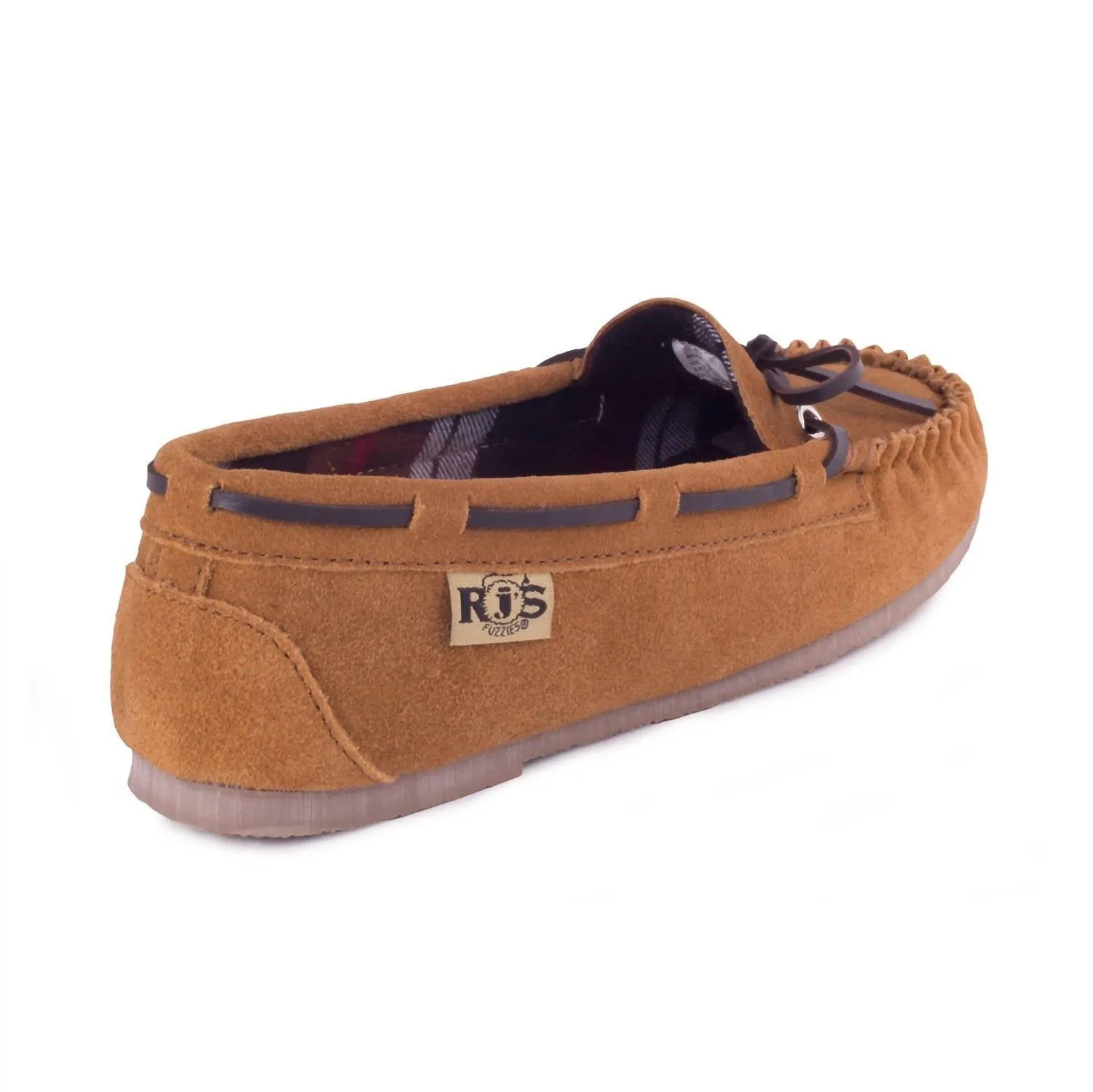 Ladies Unlined Moccasin In Chestnut