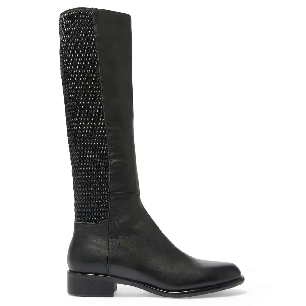 Langley Boot in Black Leather