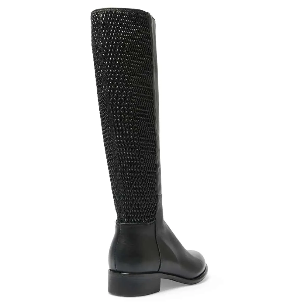 Langley Boot in Black Leather