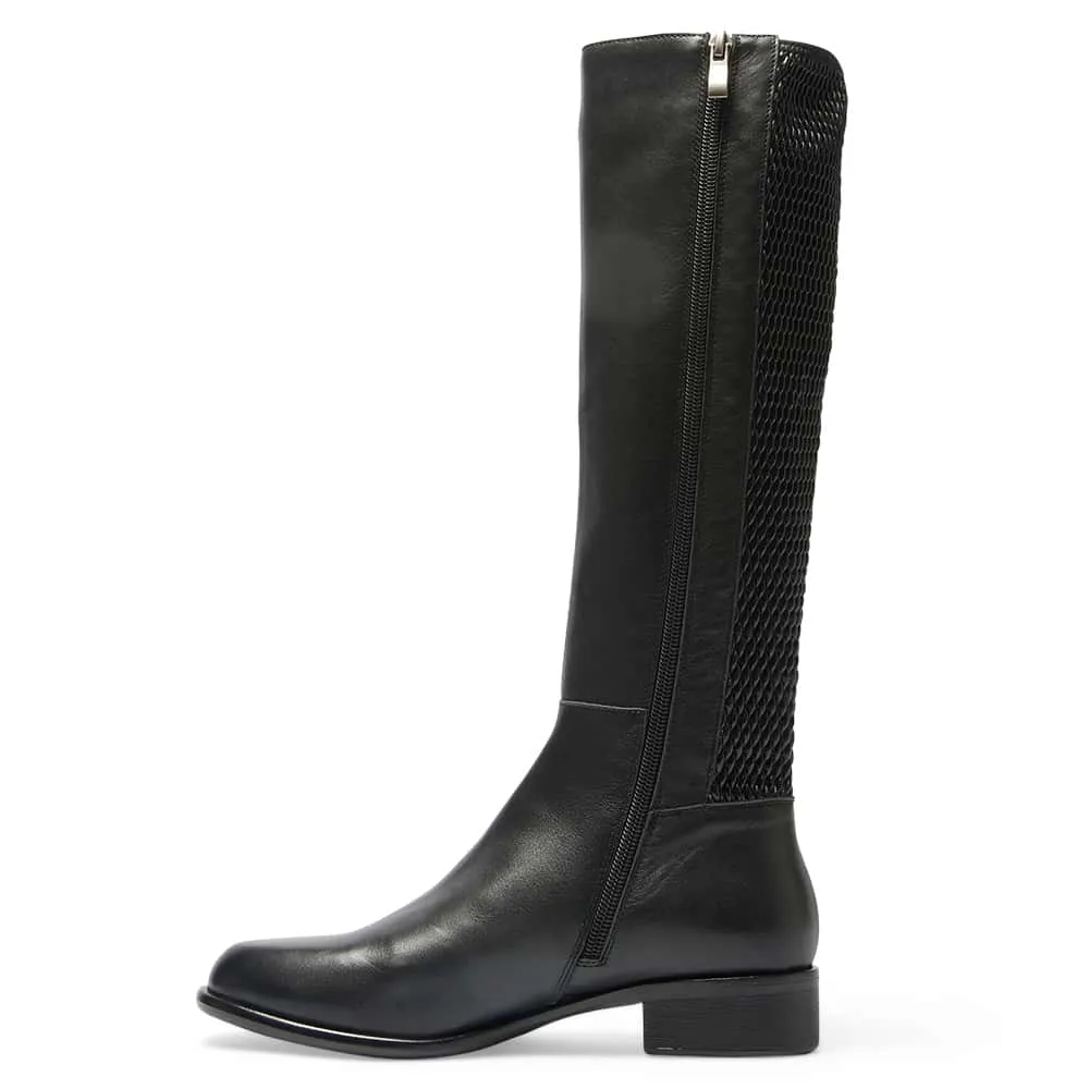 Langley Boot in Black Leather