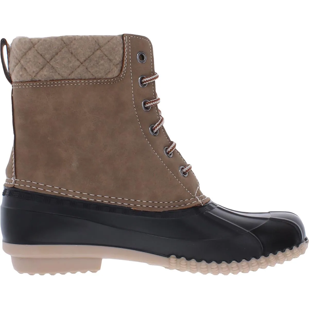 Lankaster Womens Faux Suede Ankle Rain Boots