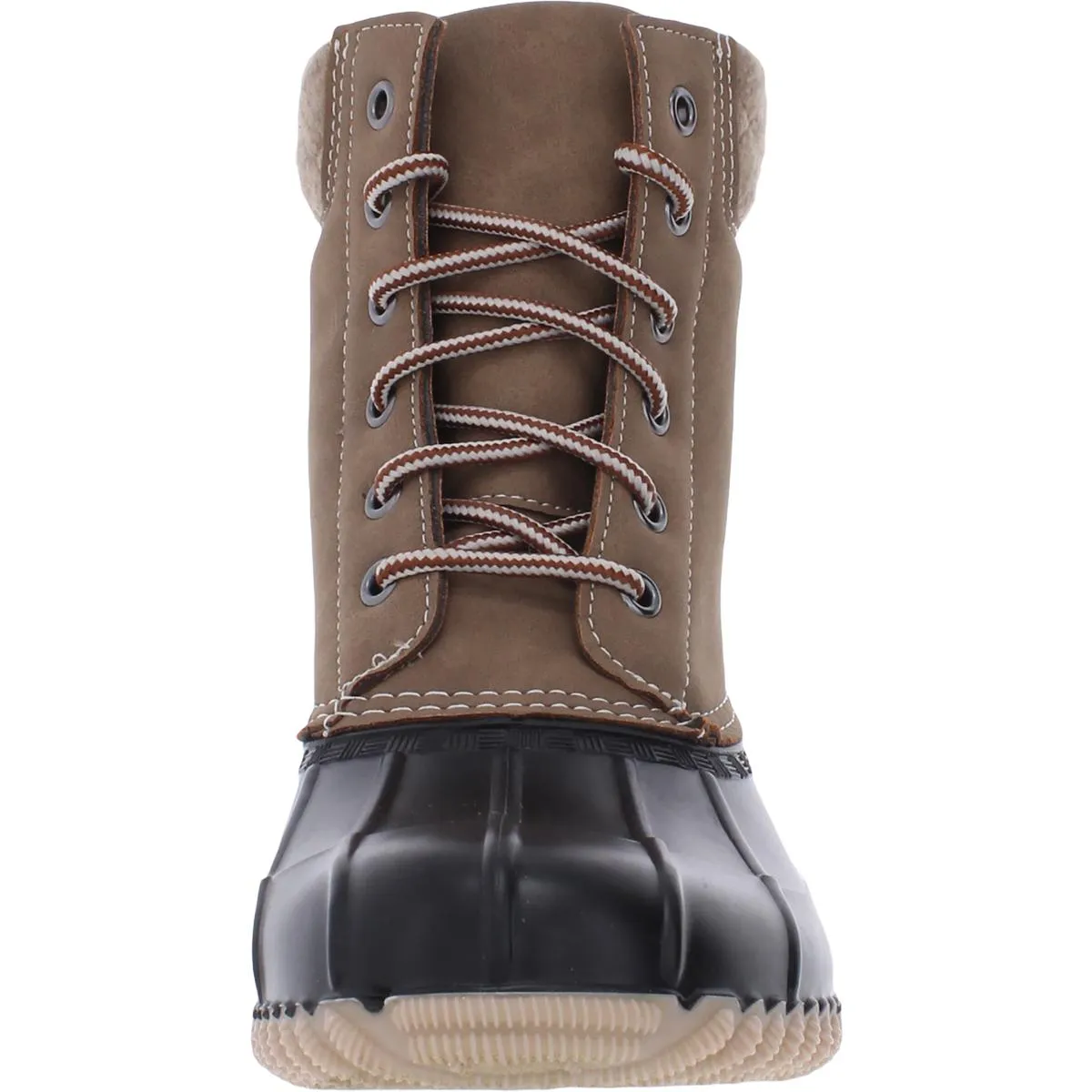 Lankaster Womens Faux Suede Ankle Rain Boots