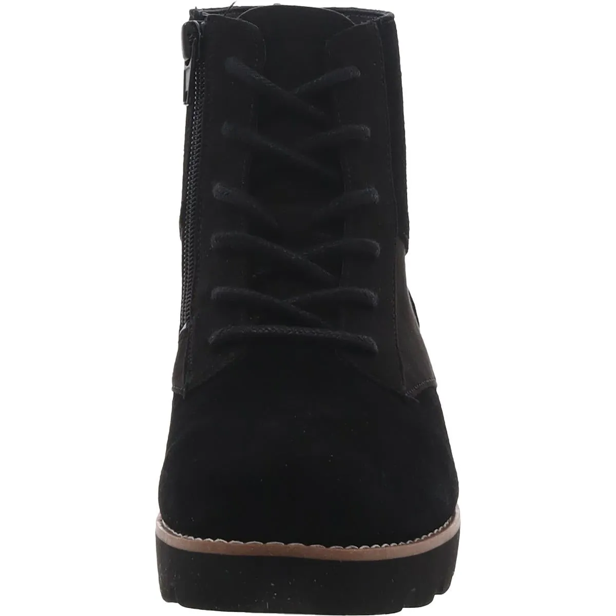 LARSON Womens Leather Lace up Ankle Boots