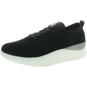 Leap Womens Lace-Up Knit Sock Sneakers