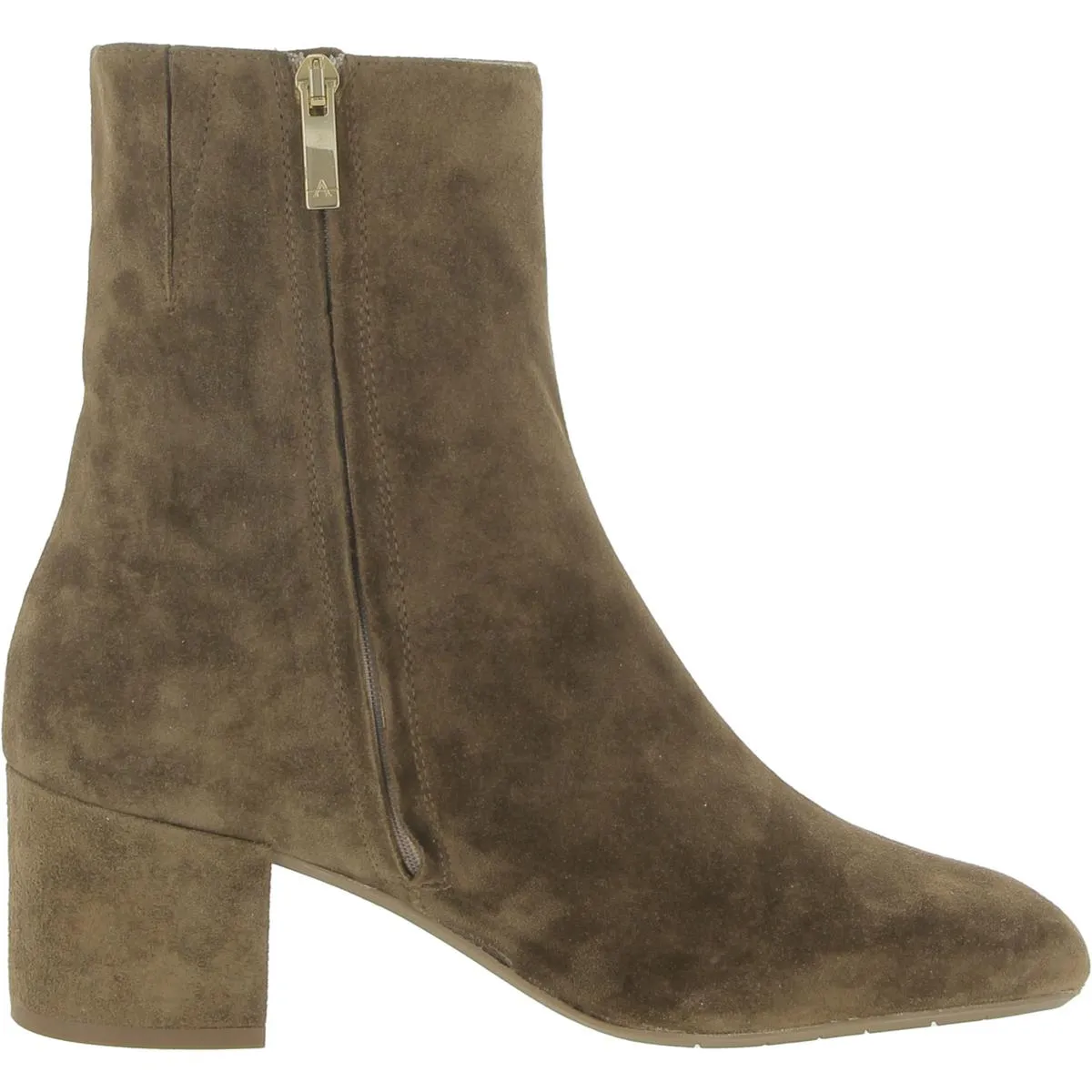 Leonora Womens Suede Block Heel Ankle Boots