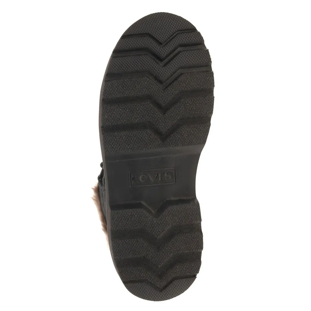 Levi's Womens Elise Z Synthetic Leather Casual Zip Up Platform Boot