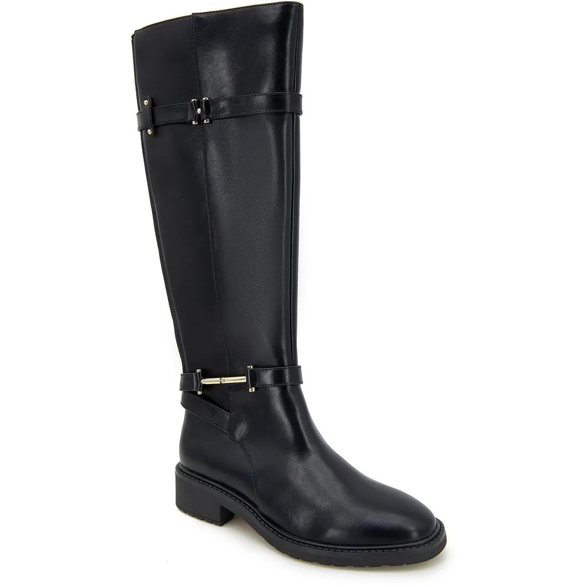 LIVIE Womens Buckle Man Made Knee-High Boots