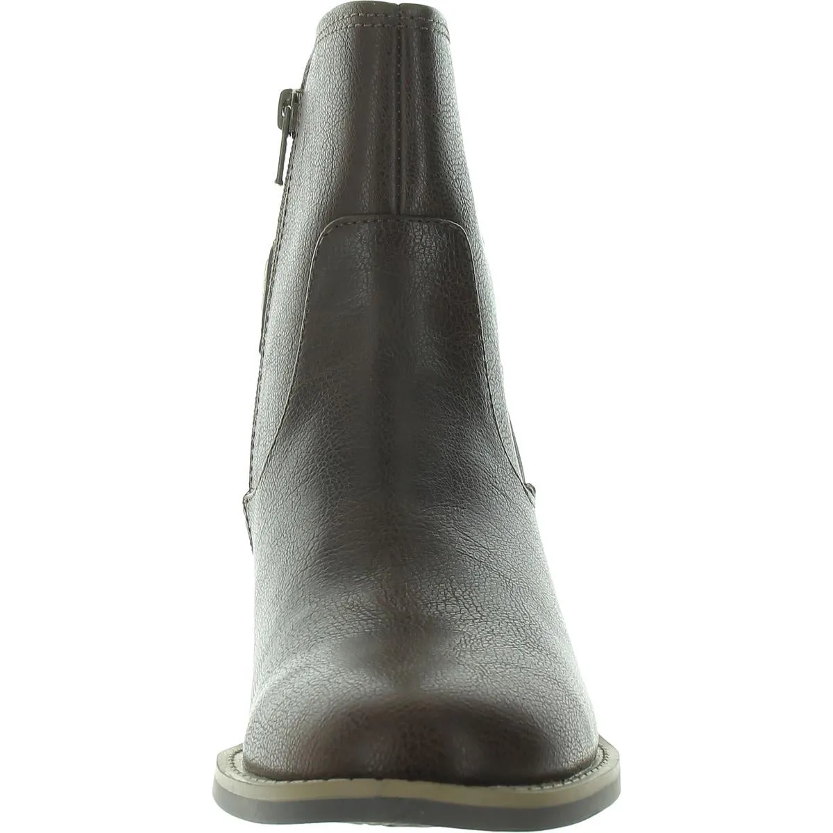 Luella Womens Faux Leather Zip Up Ankle Boots