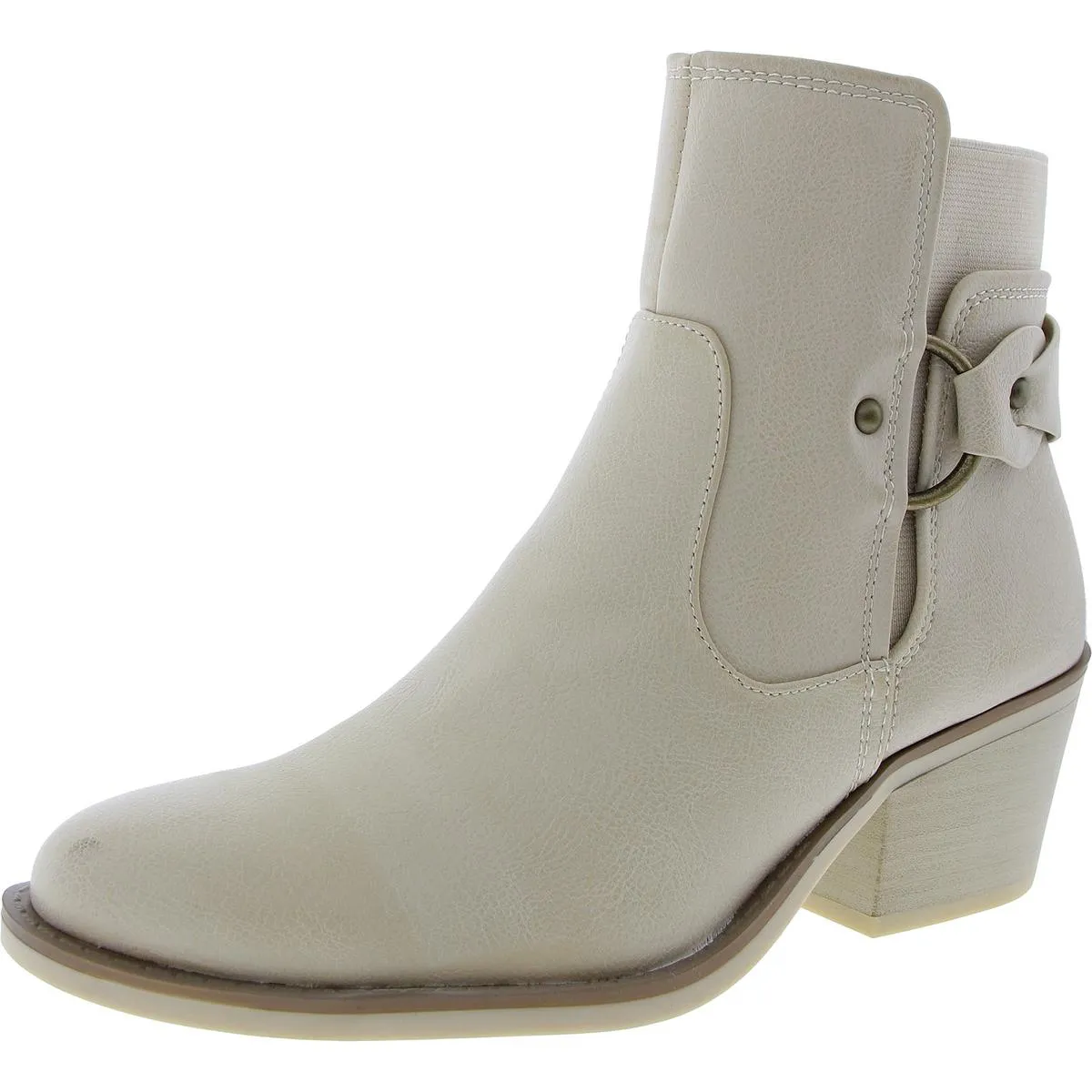 Luella Womens Faux Leather Zip Up Ankle Boots