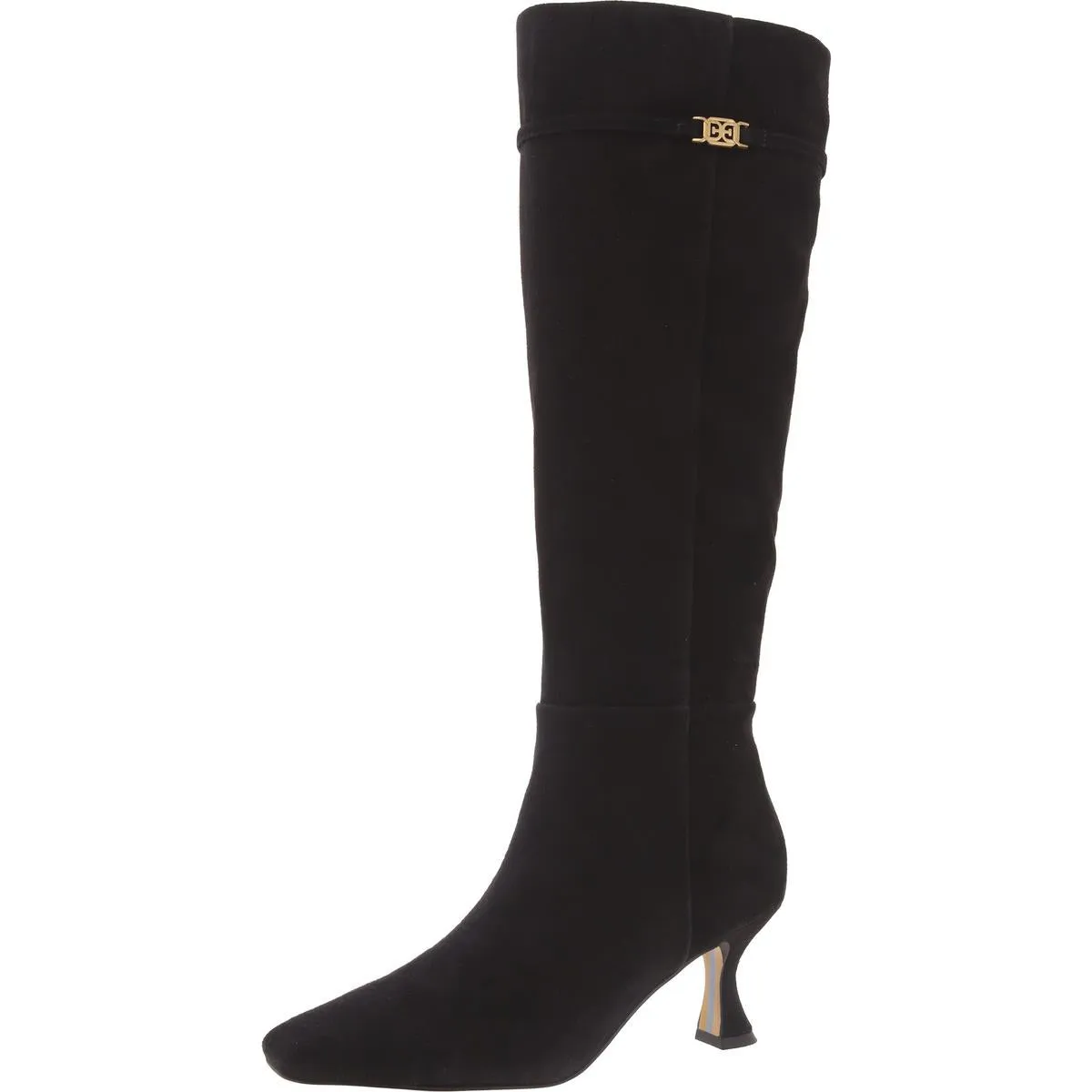 Lyla Womens Suede Solid Knee-High Boots