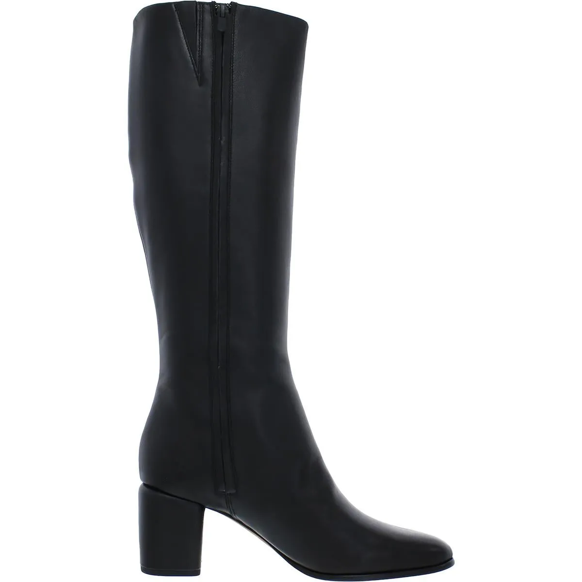 Maggie High Womens Leather Square Toe Knee-High Boots