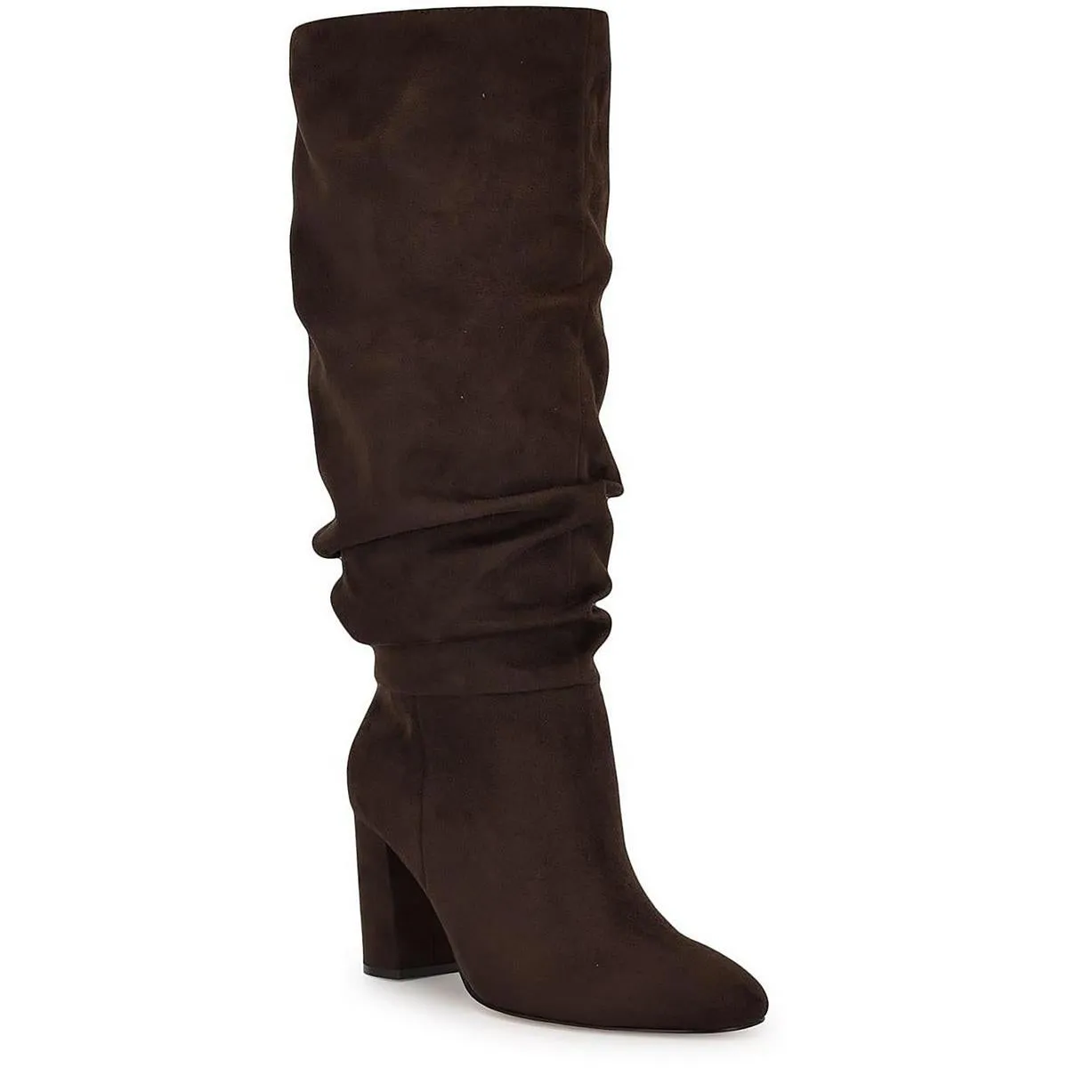 Magnett 2 Womens Block Heel Faux Suede Knee-High Boots