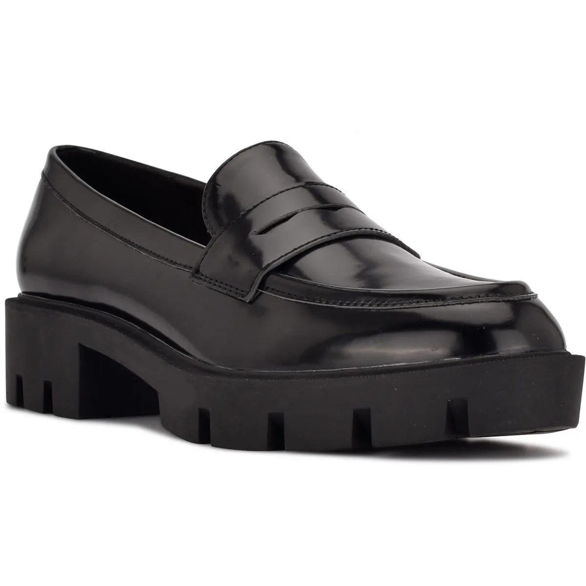 Maibel 3 Womens Faux Leather Patent Loafers