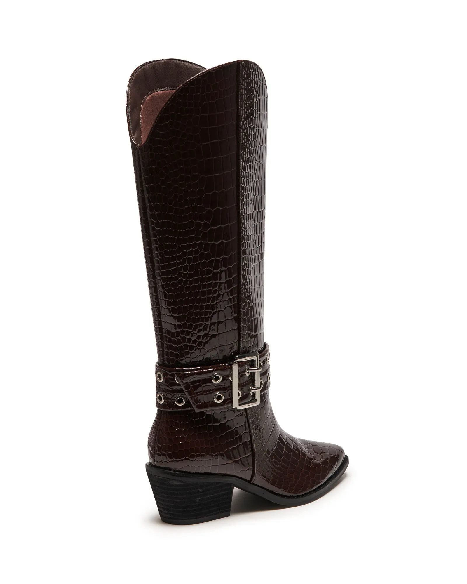 Maiden Chocolate Patent Croc *FINAL SALE*