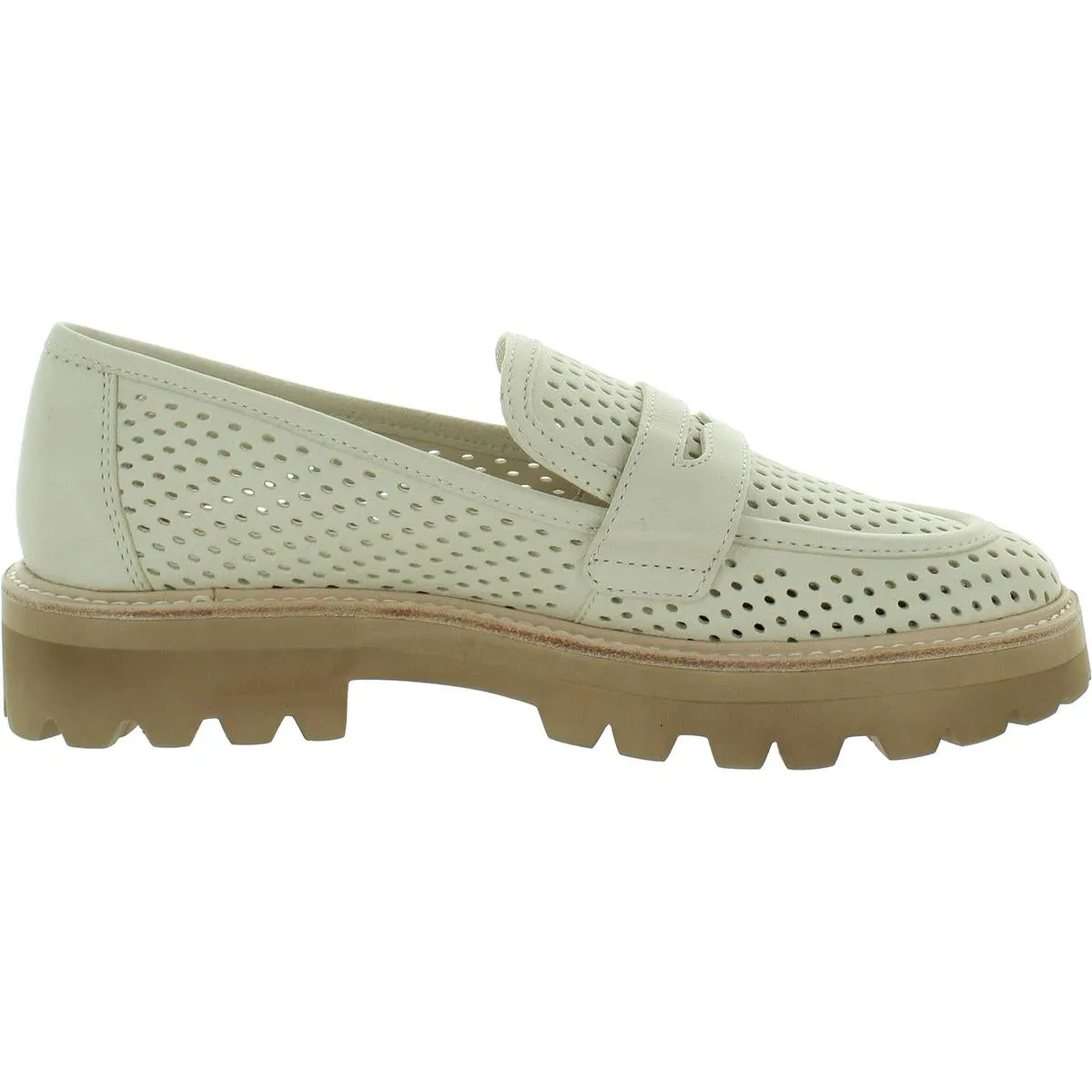 Malila Womens Nubuck Slip On Loafers