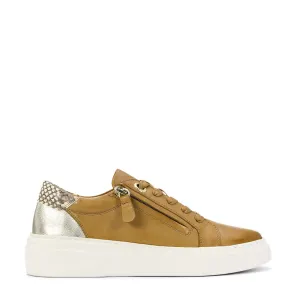 MARBLE LOW-TOP LEATHER SNEAKERS