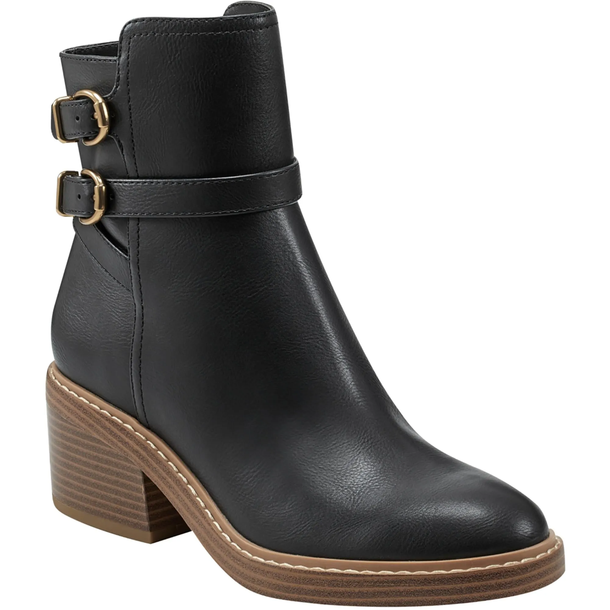 MARIETA 2 Womens Faux Leather Zipper Ankle Boots