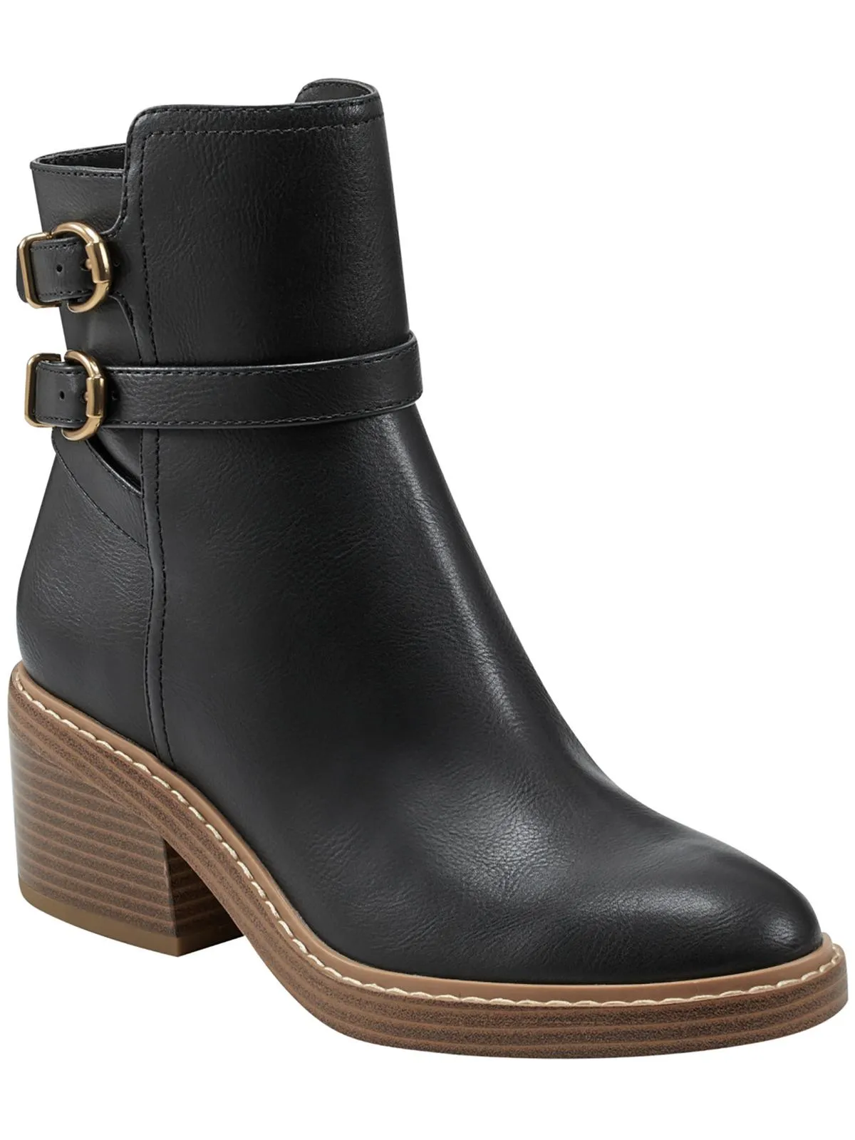 MARIETA 2 Womens Faux Leather Zipper Ankle Boots
