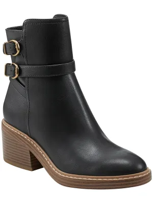 MARIETA 2 Womens Faux Leather Zipper Ankle Boots
