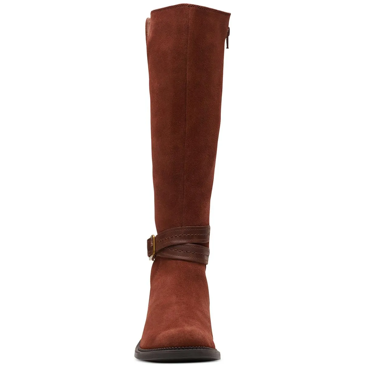 Maye Shine Womens Faux Suede Tall Mid-Calf Boots
