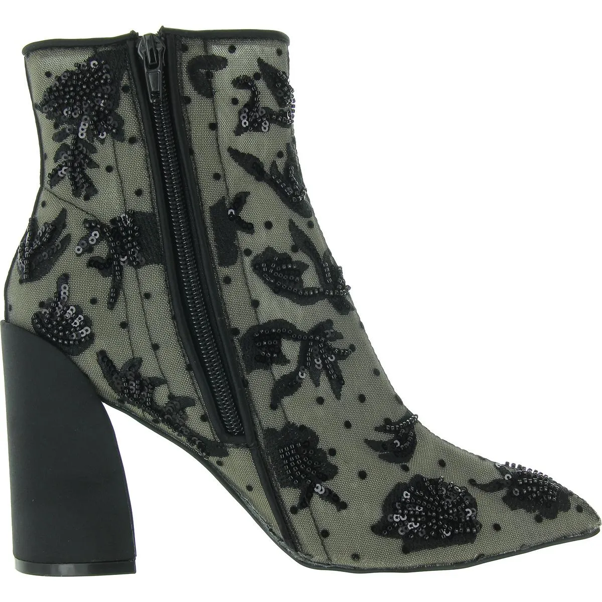Merri Womens Beaded Man Made Booties