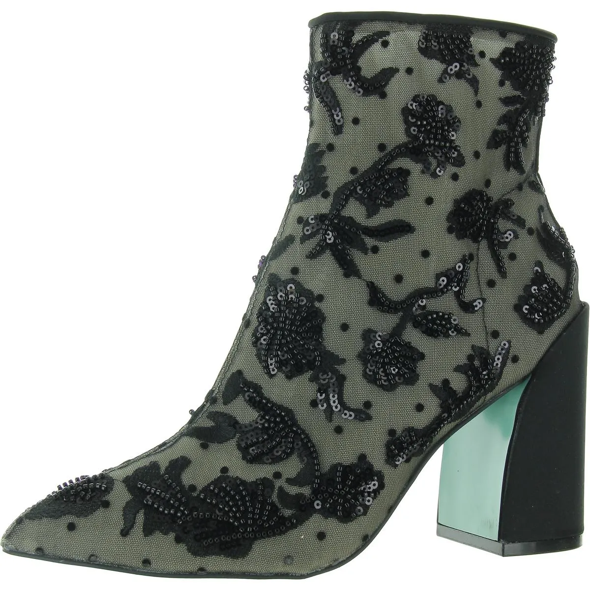 Merri Womens Beaded Man Made Booties