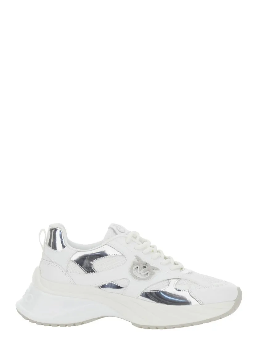 Mesh/Mirror Accented White Ariel 15 - Sneaker